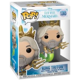 Funko POP Disney: The Little Mermaid Live Action - King Triton Figure, 10cm