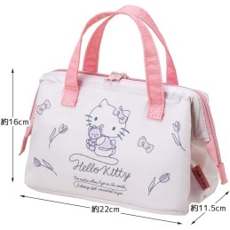 Skater KGA1-A Hello Kitty Line Design Insulated Lunch Bag, Coin Purse