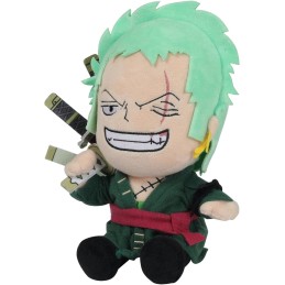 SAKAMI - One Piece – Rorona Zoro – Peluche/Plush Figura/Toy – 25 cm – Originale e con licenza