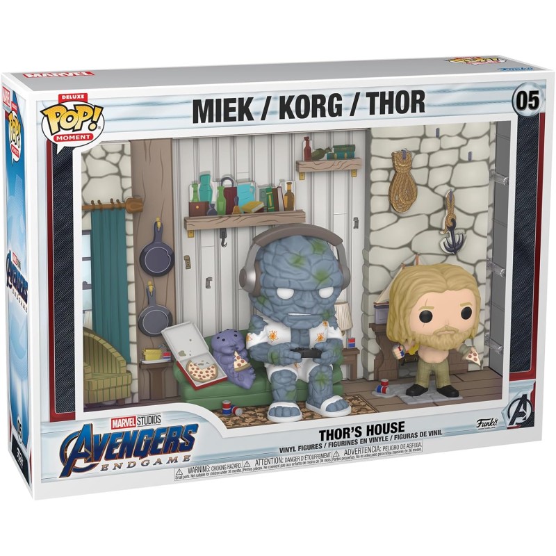 Funko Pop! Moments Deluxe: Marvel Avengers Endgame - Thor’s House - Figura in Vinile da Collezione - Idea Regalo - Merchandising