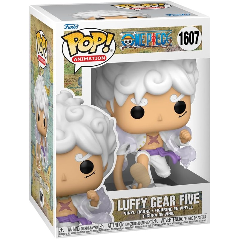 Funko POP Animation: One Piece - Monkey D. Luffy Gear 5 Figure (Nika) 1607, 10cm