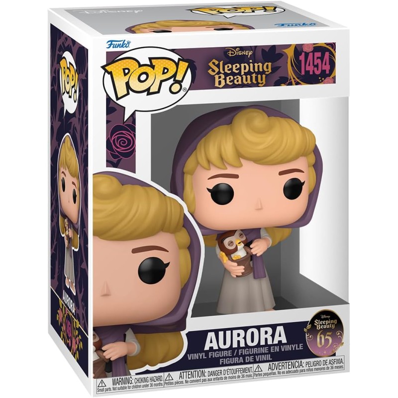 Funko POP! Disney: Sleeping Beauty 65th Anniversary - Aurora With Owl - la Bella Addormentata Nel Bosco - Figura in Vinile da