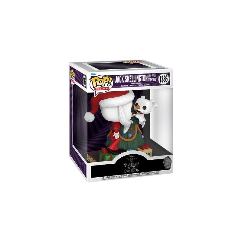 Funko Pop Deluxe: Disney The Nightmare Before Christmas 30th - Jack Skellington & Zero With Tree Figure 1386,15cm