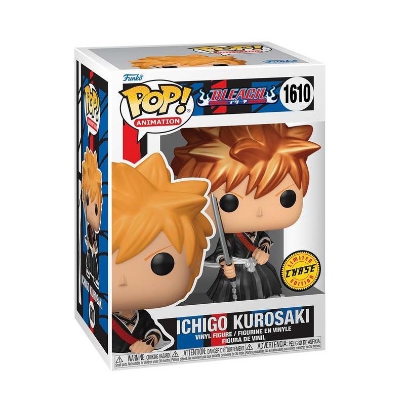 Funko POP Animation: BLEACH - Ichigo Kurosaki Figure CHASE METALLIC 1610, 10cm