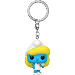 Funko POP! Keychain: Smurfs - Smurfette - Mini Figura in Vinile da Collezione Novità Portachiavi - Riempitivi per Calze - Idea