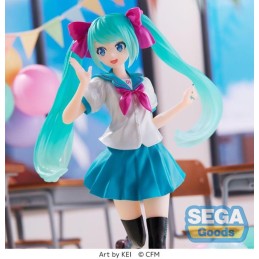 SEGA GOODS HATSUNE MIKU - 16ème Anniversaire Vers. KEI - Statuetta Luminasta 18cm