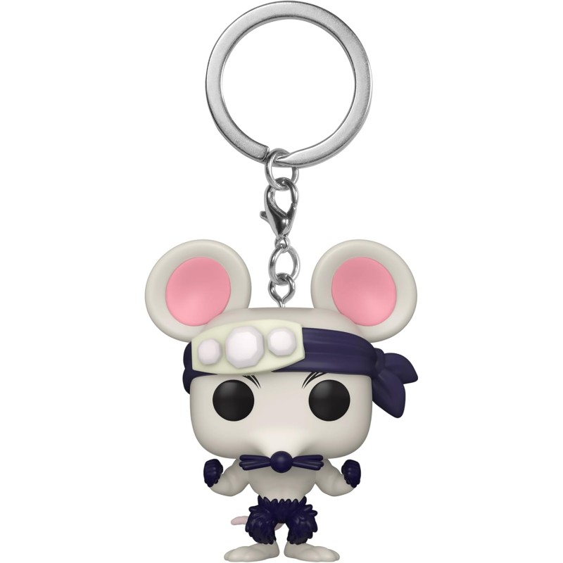 Funko POP! Keychain: Demon Slayer - Muscle Mouse - Mini Figura in Vinile da Collezione Novità Portachiavi - Riempitivi per Calze