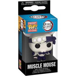 Funko POP! Keychain: Demon Slayer - Muscle Mouse - Mini Figura in Vinile da Collezione Novità Portachiavi - Riempitivi per Calze