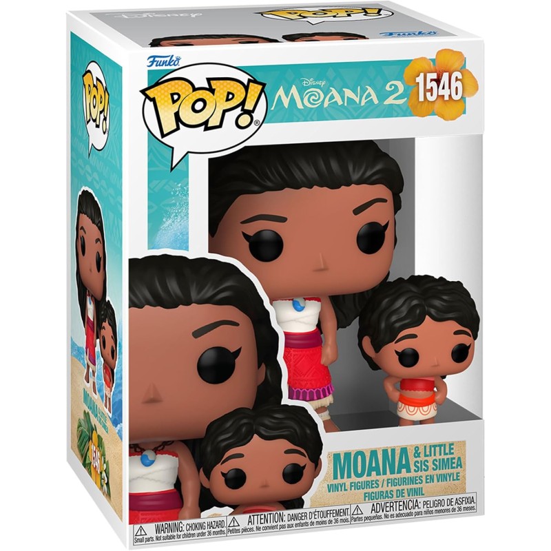 Funko Pop! & Buddy: Moana 2 - Moana & Simea - Oceania - Figura in Vinile da Collezione - Idea Regalo - Merchandising Ufficiale -