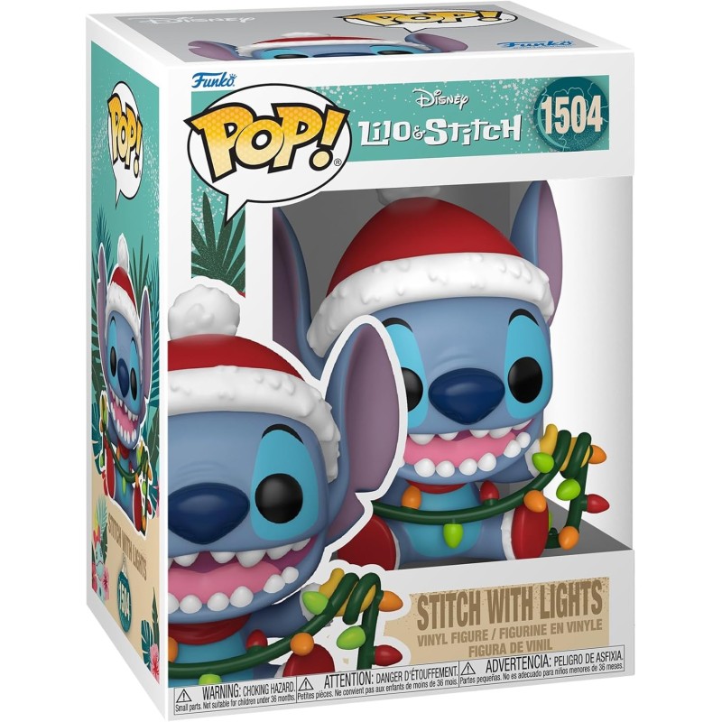 Funko Pop! Disney: Stitch Holiday – Stitch With Lights - Lilo And Stitch - Figura in Vinile da Collezione - Idea Regalo -