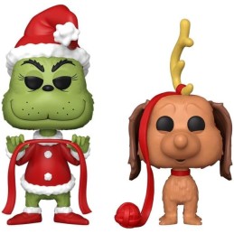 Funko Pop! Books: HTGSC - The Grinch With Max 2PK - How The Grinch Stole Christmas - Figura in Vinile da Collezione - Idea