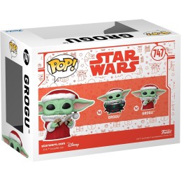 Funko Pop! Star Wars: Mando Holiday - Grogu (The Child, Baby Yoda) - The Mandalorian - Figura in Vinile da Collezione - Idea