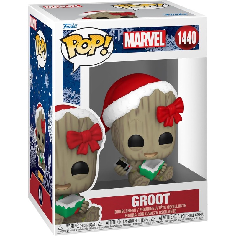 Funko Pop! Marvel: Holiday - Groot - Marvel Comics - Fumetti Marvel - Figura in Vinile da Collezione - Idea Regalo -